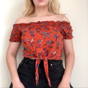Tilly’s Orange off shoulder top